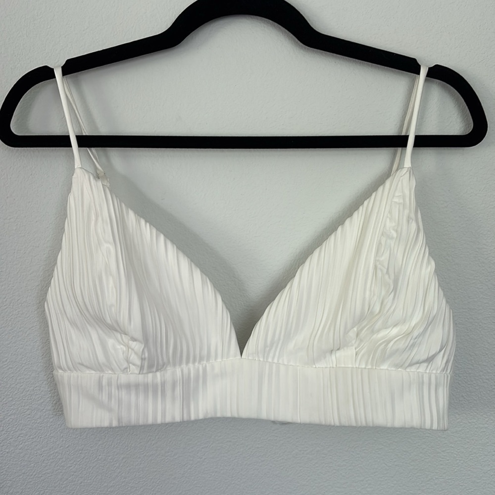 Klesis - Pleated Cropped Bra Top - M